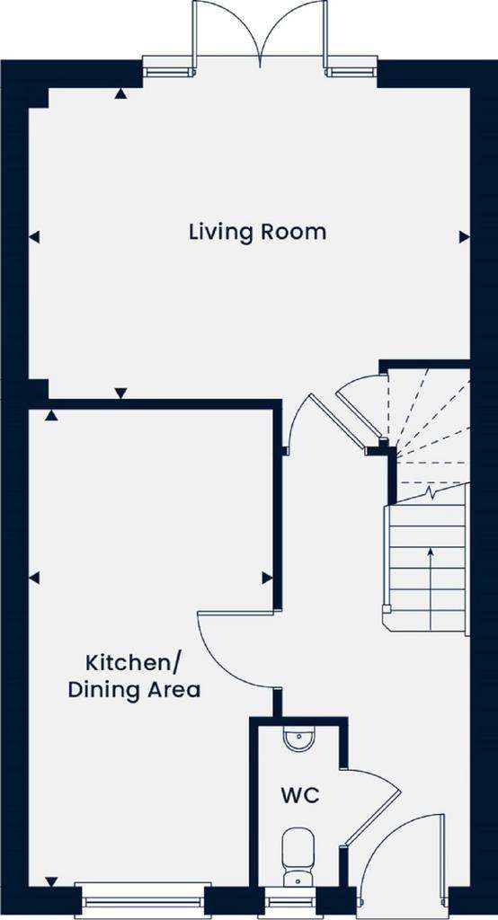 3 bedroom semi-detached house for sale - floorplan