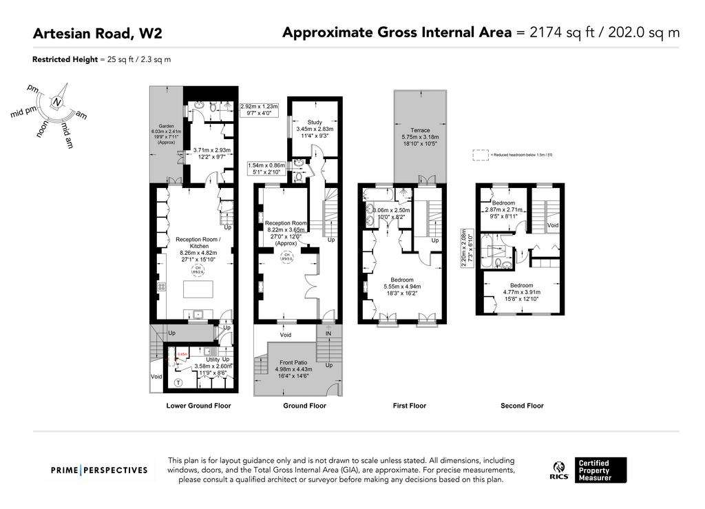 5 bedroom terraced house for sale - floorplan