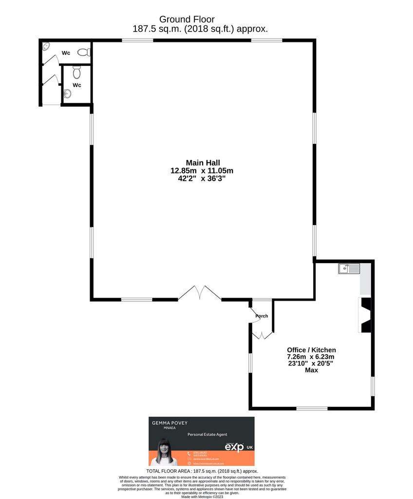 Studio flat for sale - floorplan