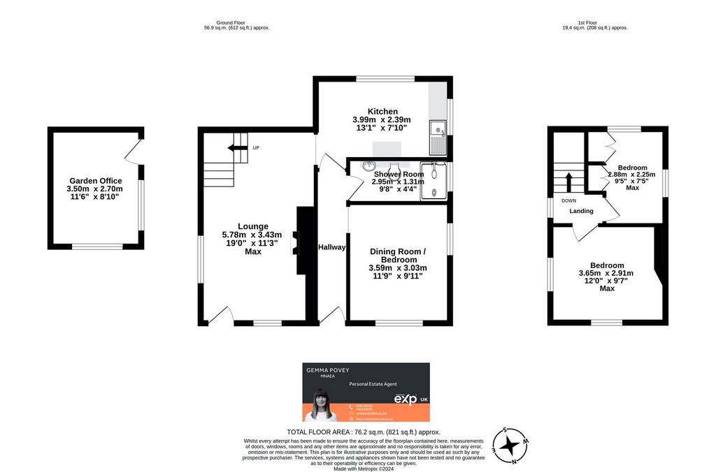 3 bedroom detached house for sale - floorplan