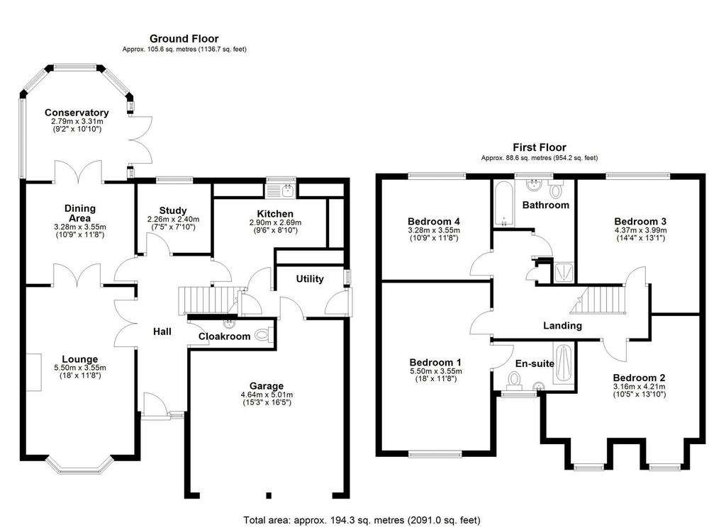 4 bedroom detached house for sale - floorplan