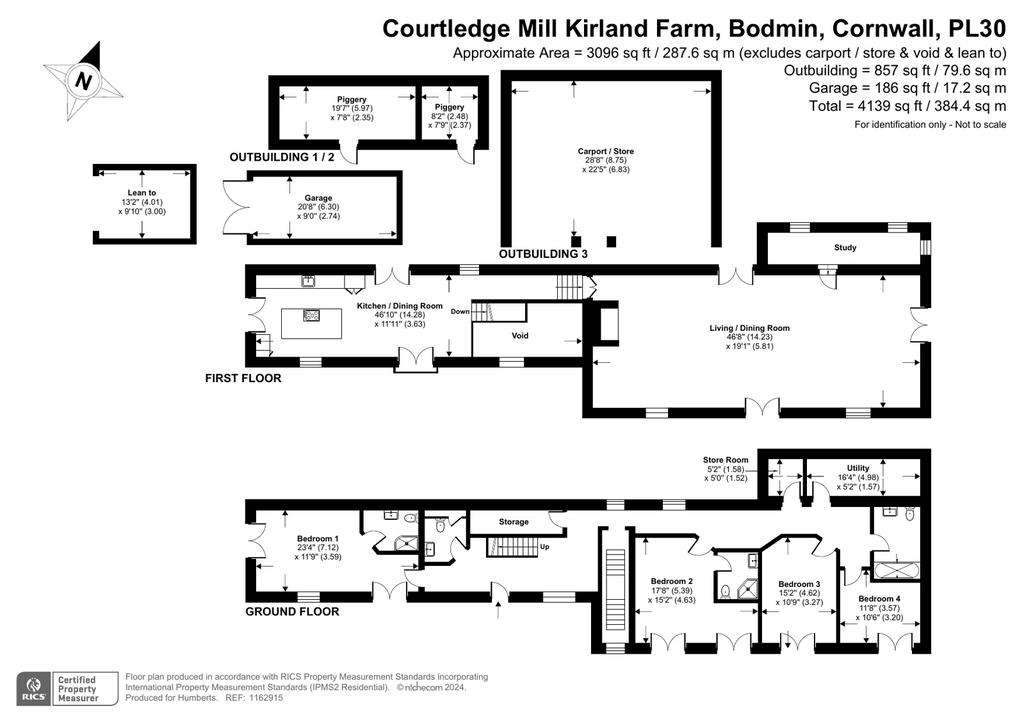 4 bedroom barn conversion for sale - floorplan