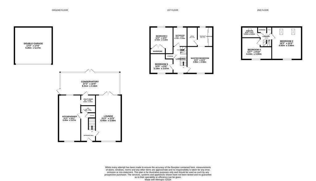 5 bedroom detached house for sale - floorplan