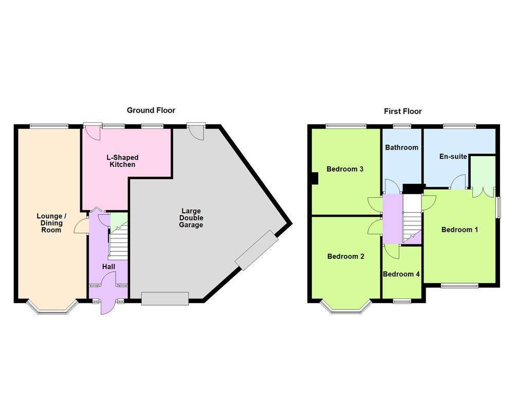 4 bedroom semi-detached house for sale - floorplan