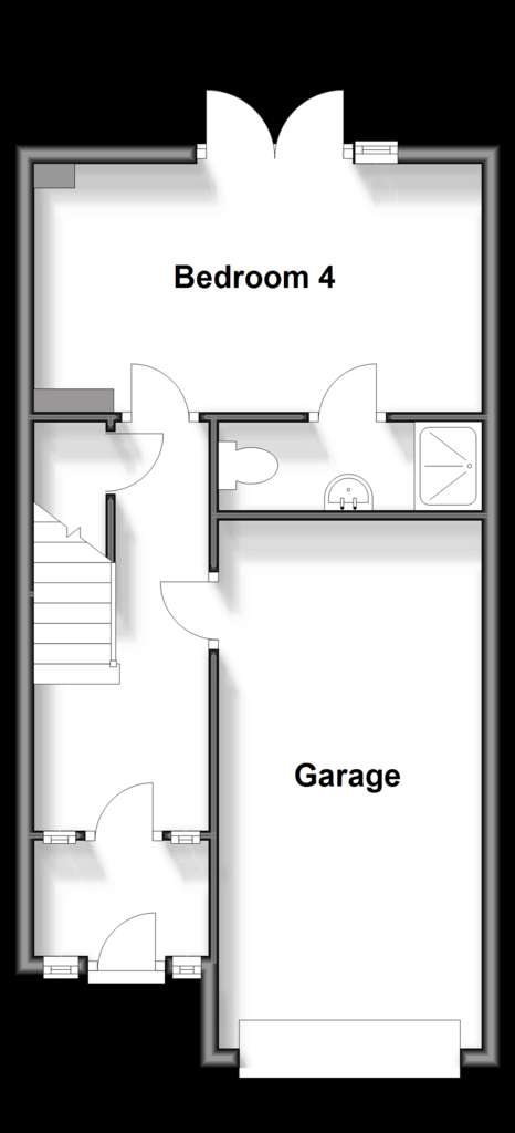 4 bedroom town house for sale - floorplan