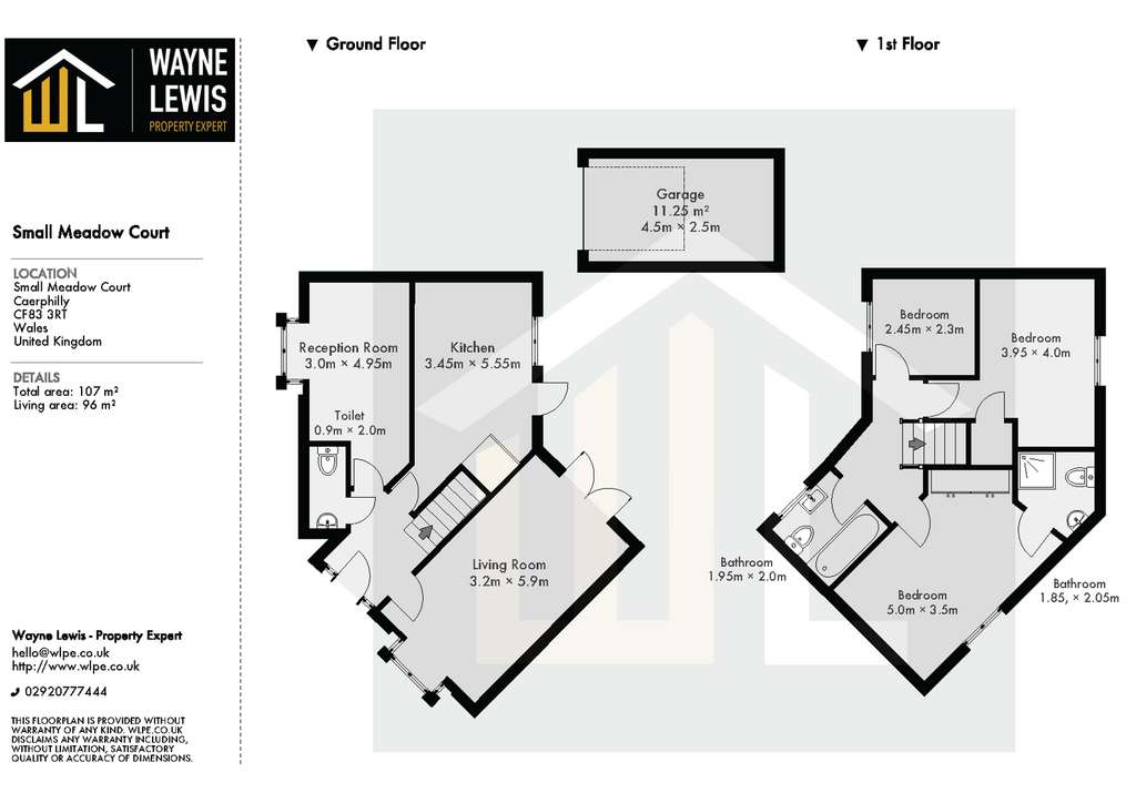 3 bedroom semi-detached house for sale - floorplan