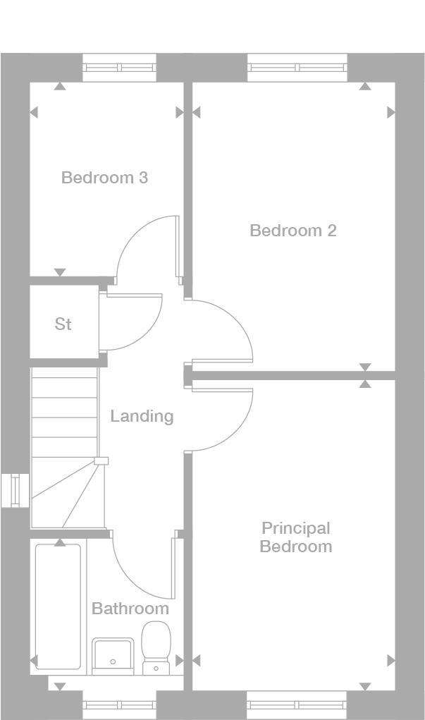 3 bedroom semi-detached house for sale - floorplan