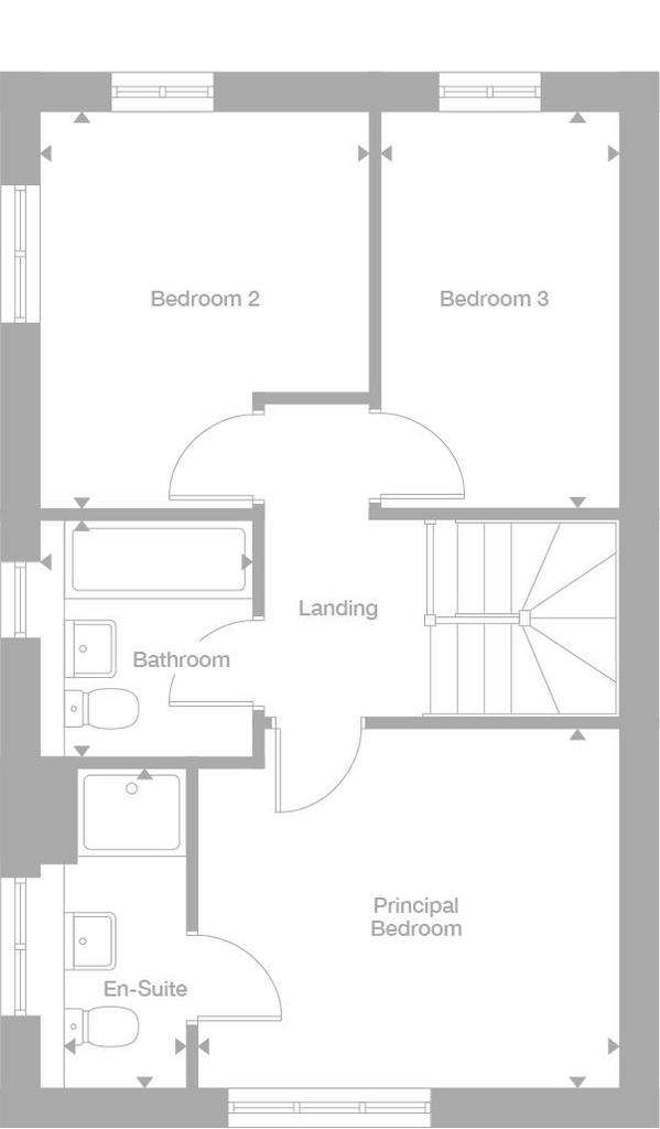 3 bedroom semi-detached house for sale - floorplan