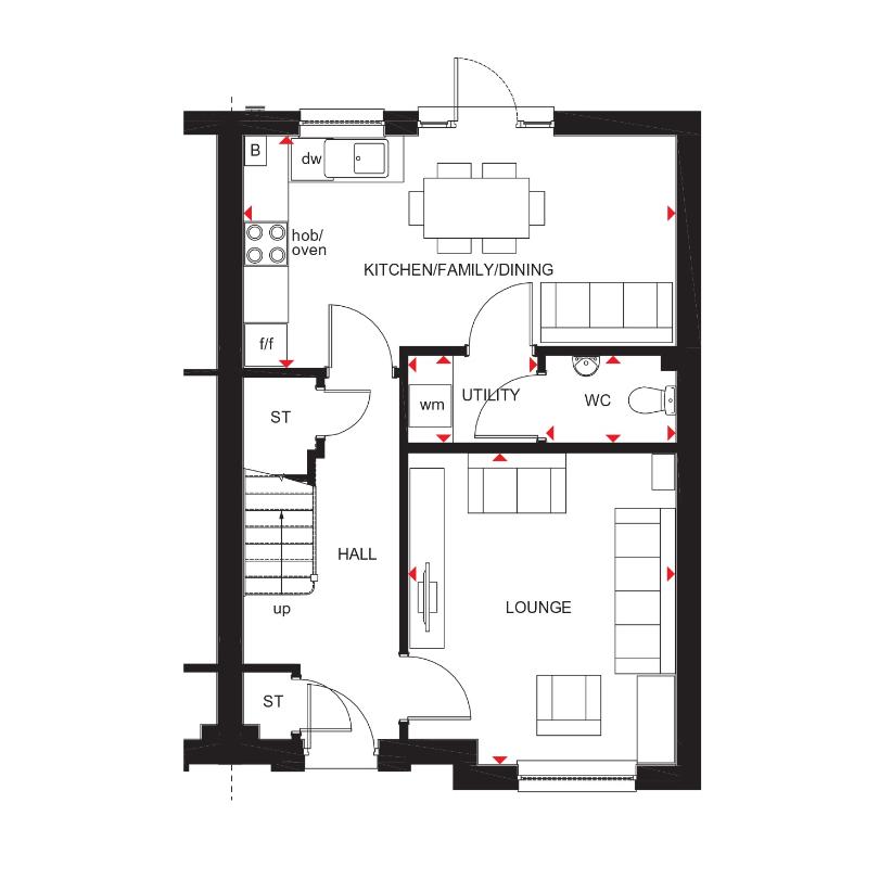 3 bedroom detached house for sale - floorplan