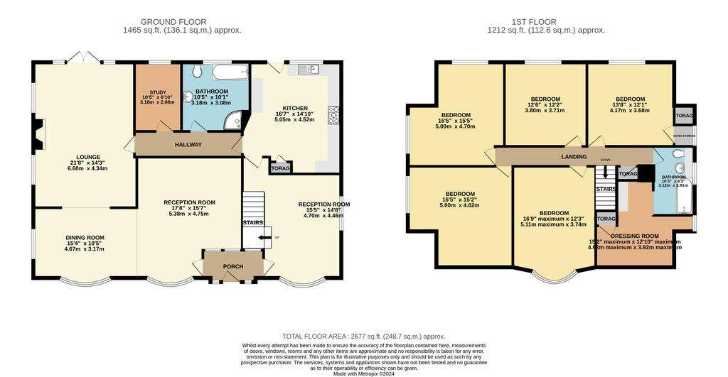 5 bedroom detached house for sale - floorplan