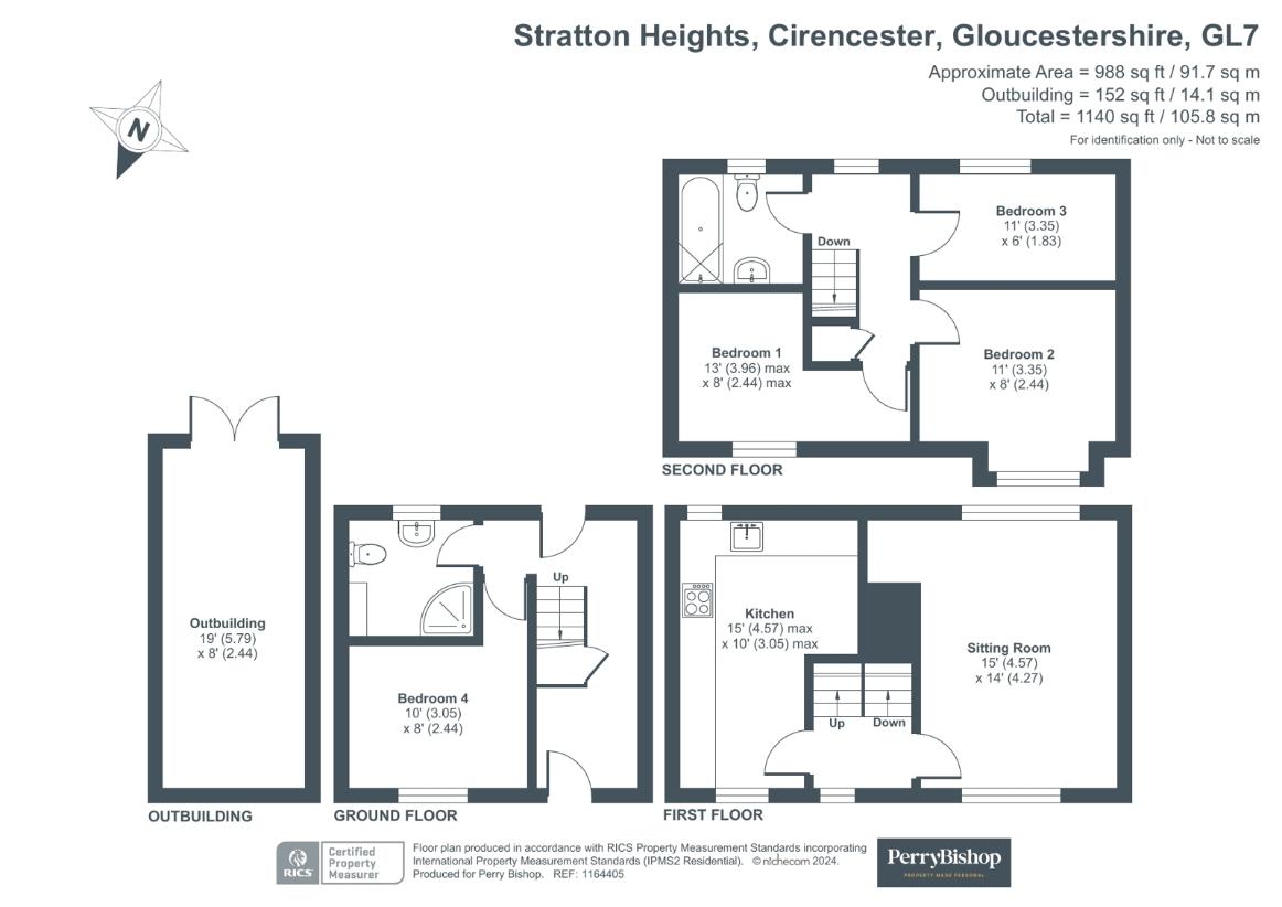 4 bedroom property for sale - floorplan