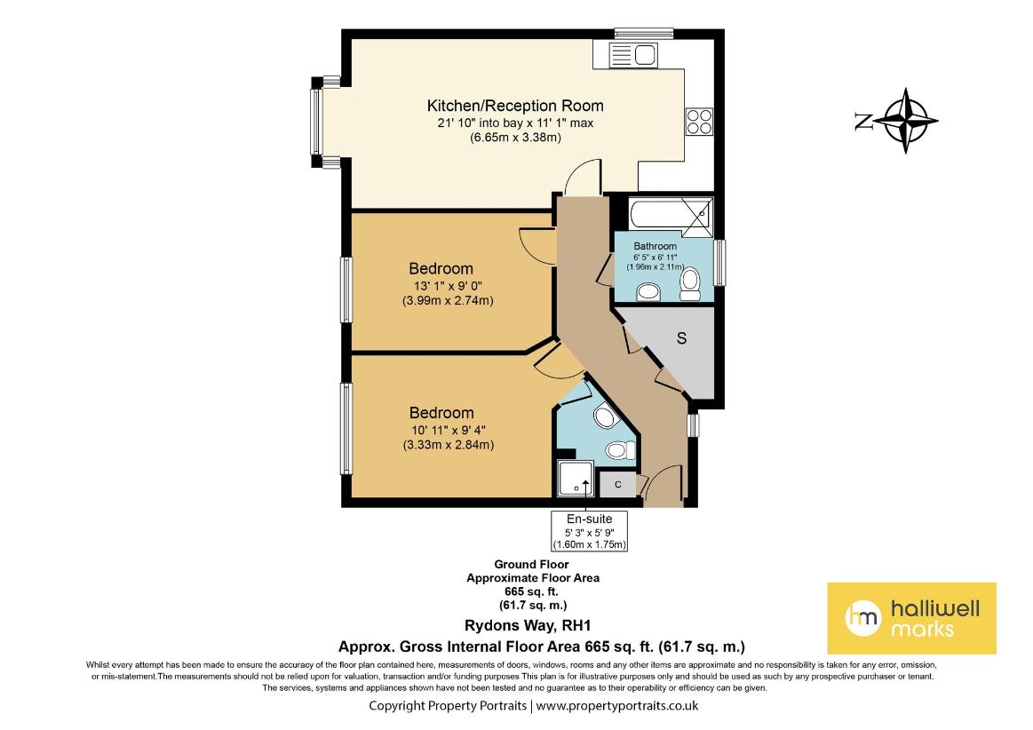 2 bedroom flat for sale - floorplan