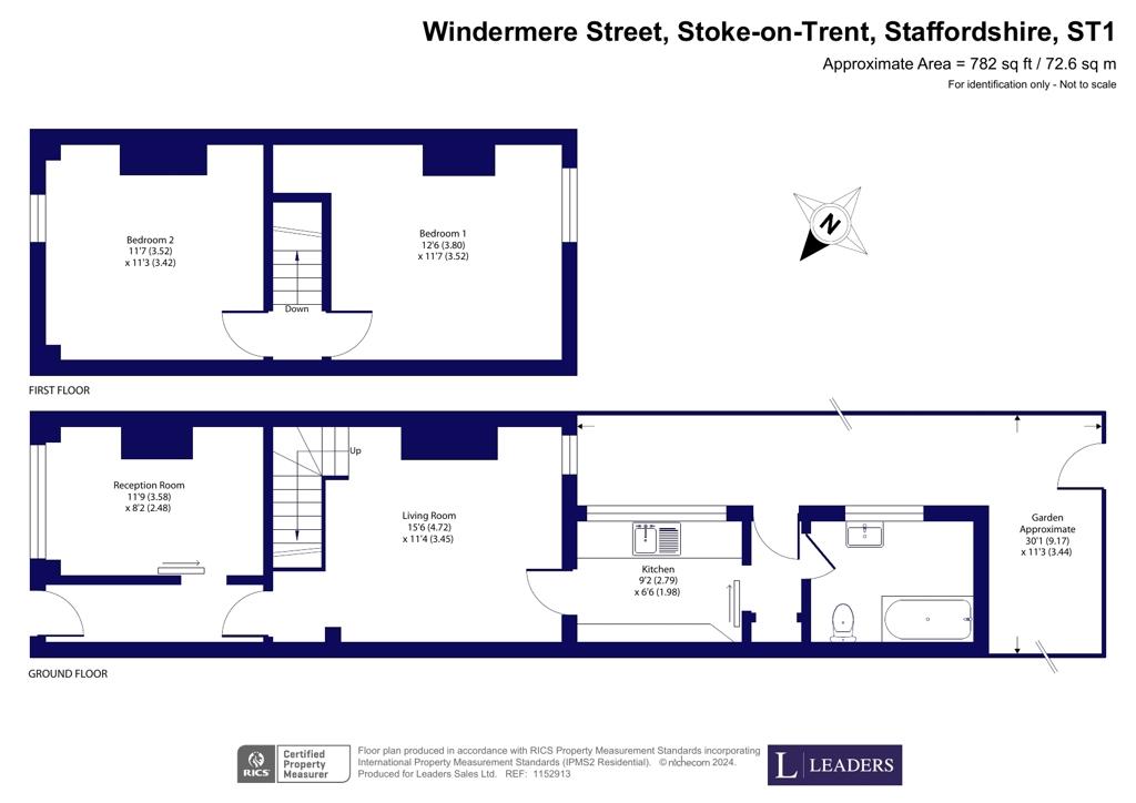 2 bedroom property for sale - floorplan