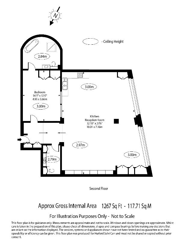 1 bedroom flat for sale - floorplan