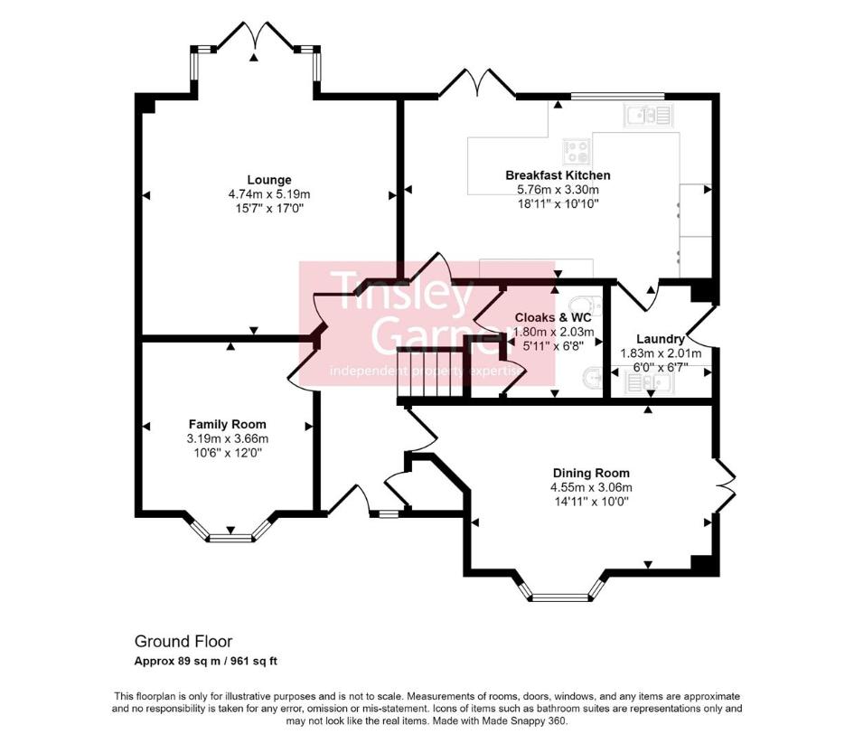 5 bedroom detached house for sale - floorplan