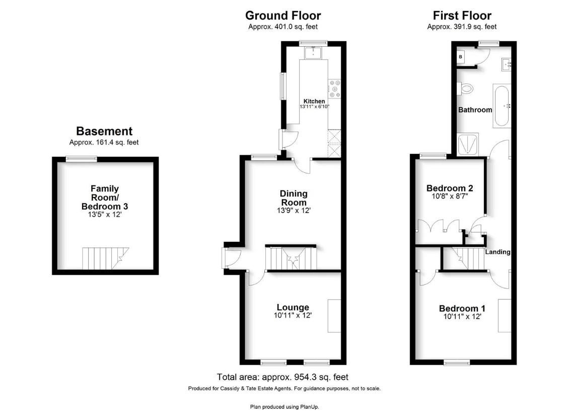 3 bedroom semi-detached house for sale - floorplan