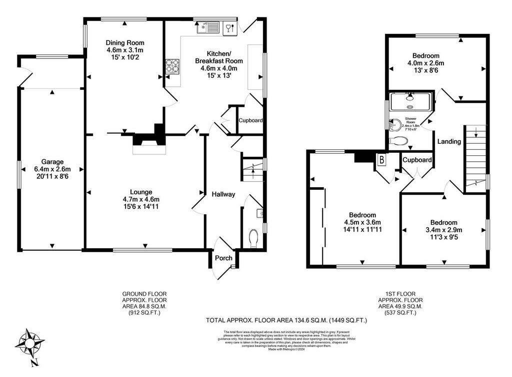 3 bedroom detached house for sale - floorplan