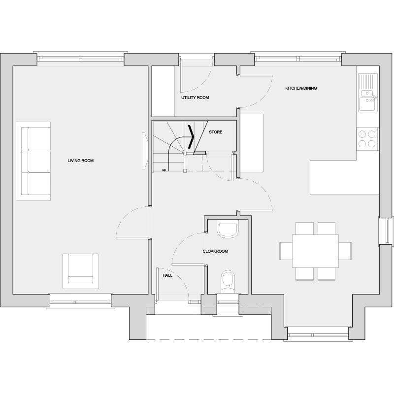 3 bedroom detached house for sale - floorplan