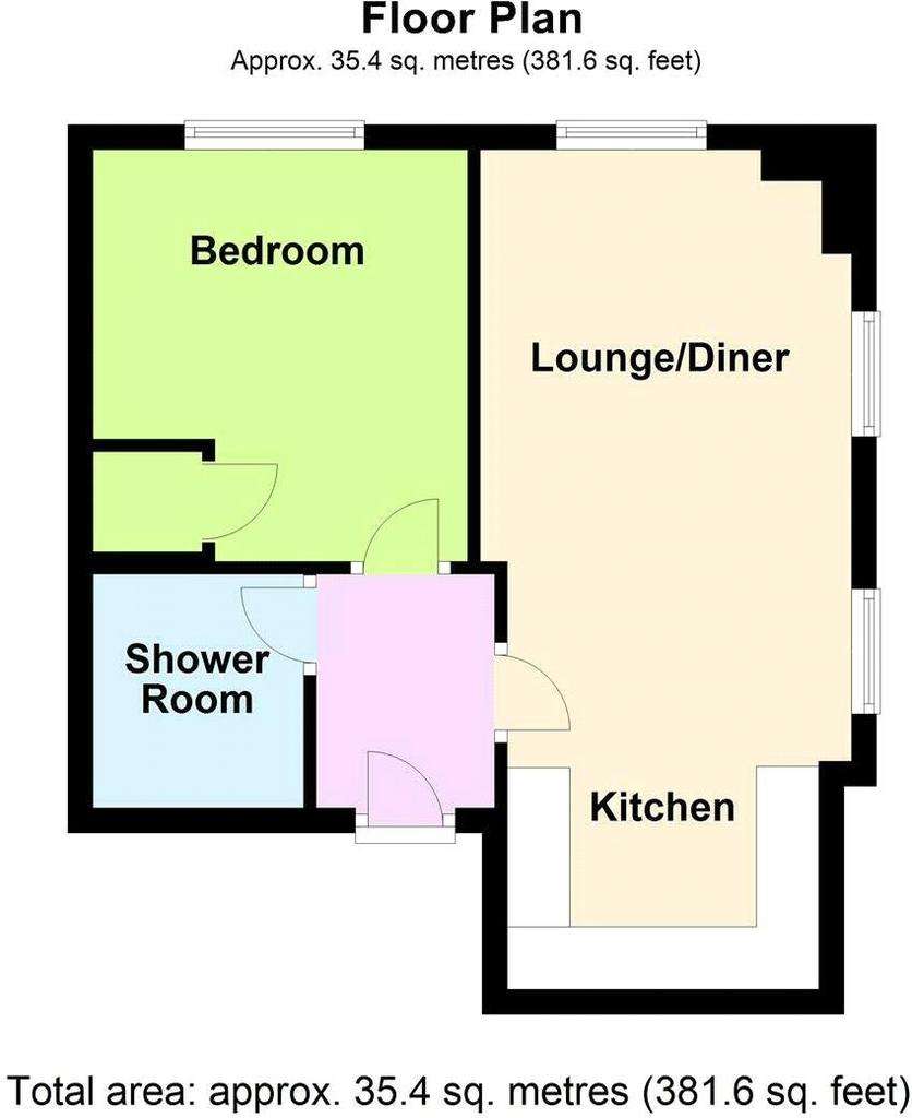 1 bedroom flat for sale - floorplan