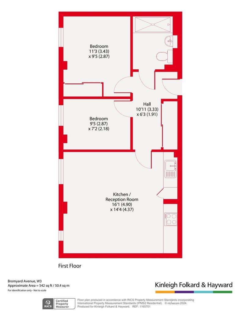 2 bedroom flat for sale - floorplan