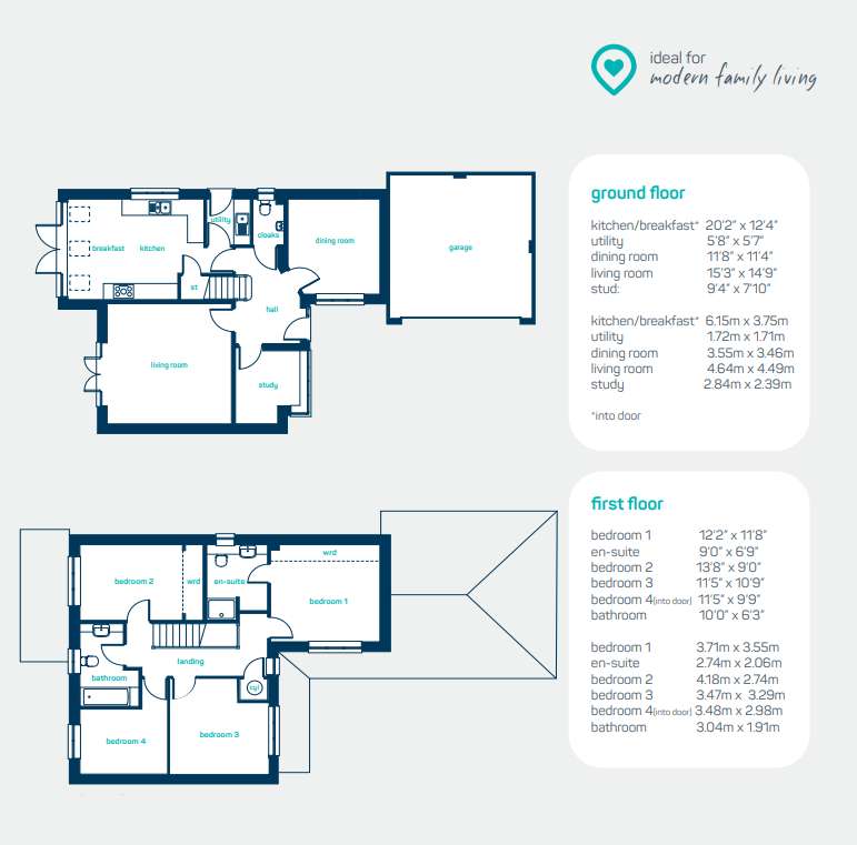 4 bedroom detached house for sale - floorplan