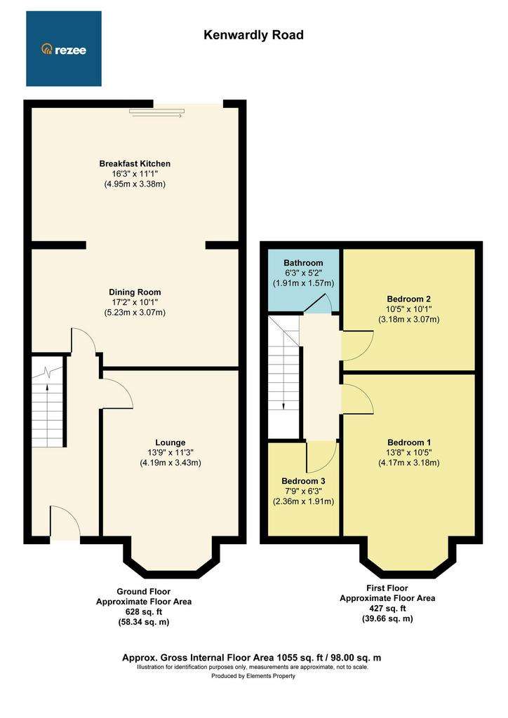 3 bedroom semi-detached house for sale - floorplan