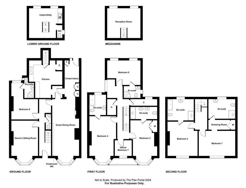 6 bedroom terraced house for sale - floorplan