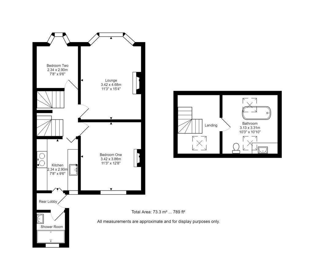 2 bedroom flat for sale - floorplan