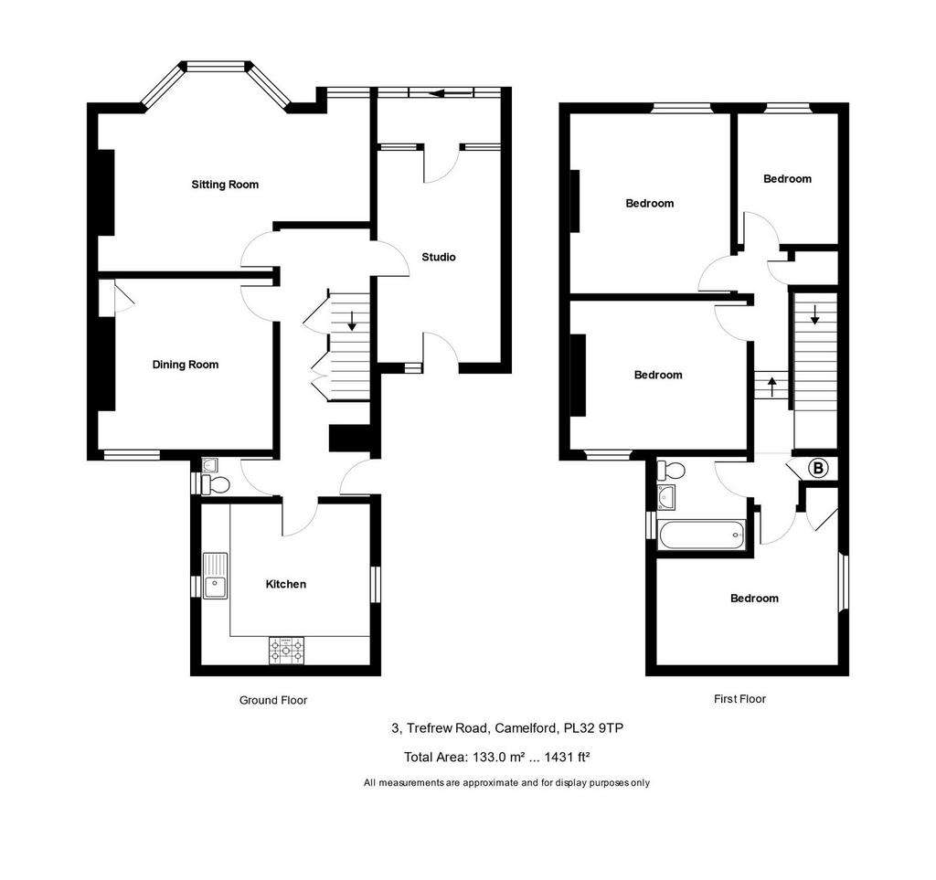 4 bedroom semi-detached house for sale - floorplan