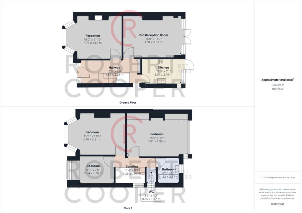 3 bedroom semi-detached house to rent - floorplan