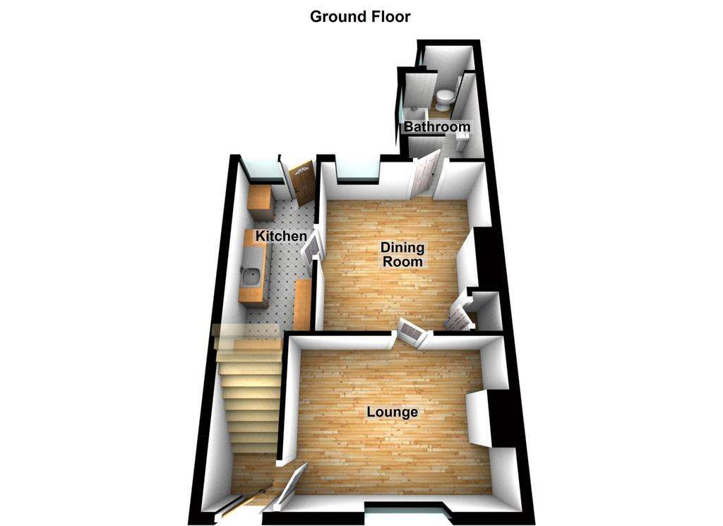 3 bedroom terraced house for sale - floorplan