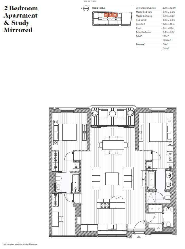 2 bedroom flat for sale - floorplan