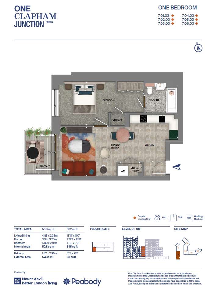 1 bedroom flat for sale - floorplan