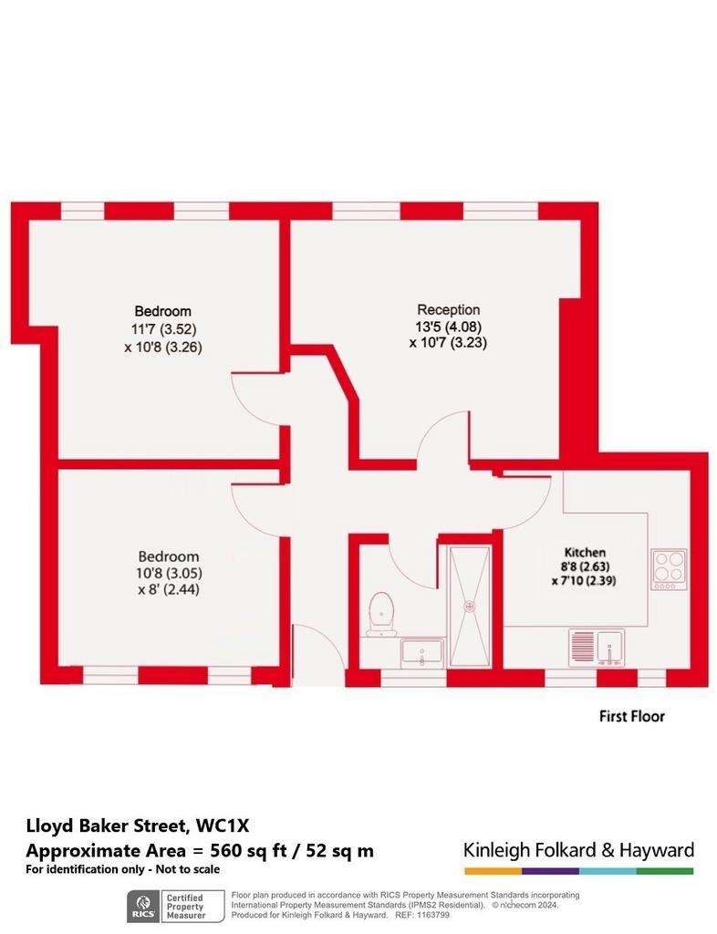 2 bedroom flat for sale - floorplan