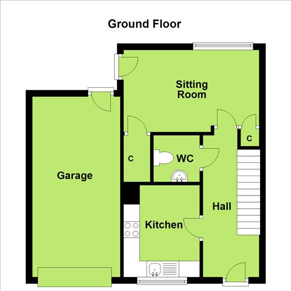 3 bedroom maisonette for sale - floorplan