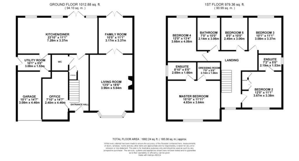 5 bedroom detached house for sale - floorplan