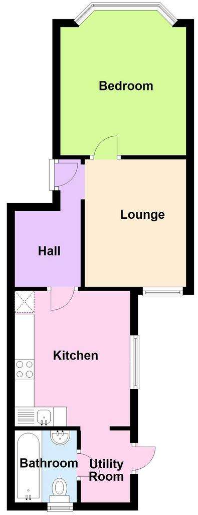 1 bedroom flat to rent - floorplan