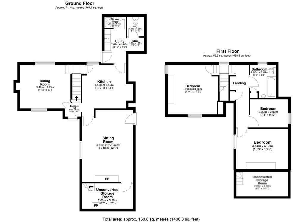 3 bedroom house for sale - floorplan