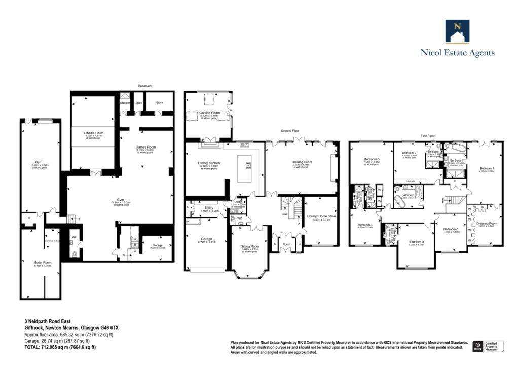 6 bedroom detached villa for sale - floorplan