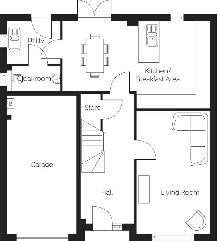 4 bedroom detached house for sale - floorplan