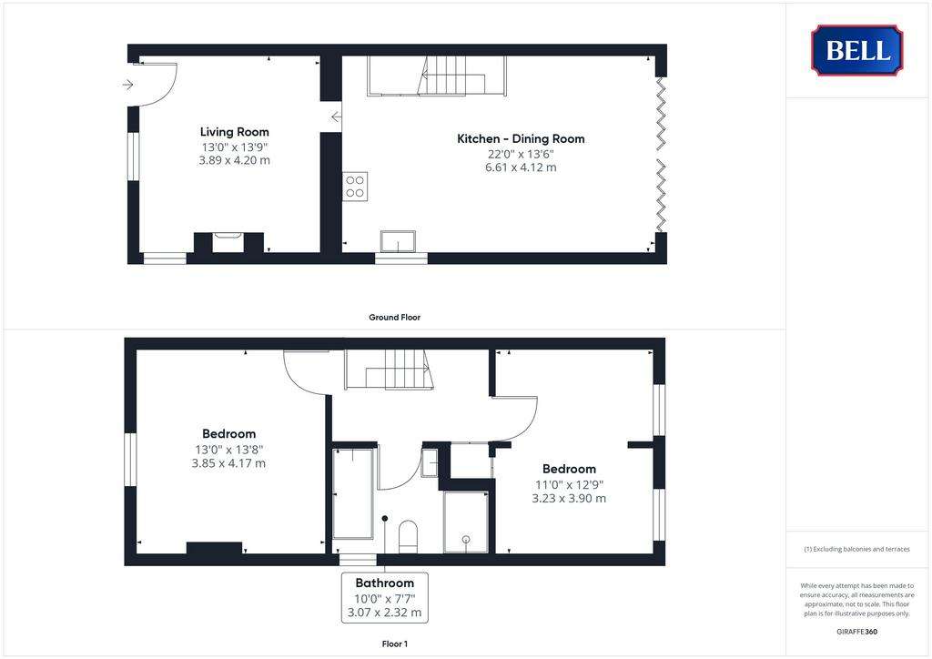 2 bedroom cottage for sale - floorplan