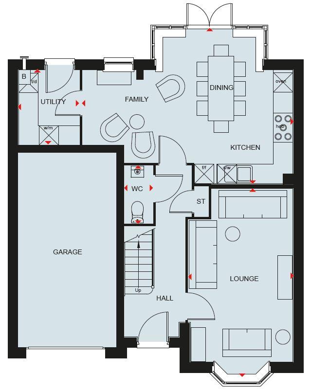 4 bedroom detached house for sale - floorplan