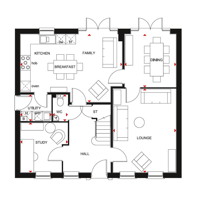 4 bedroom detached house for sale - floorplan