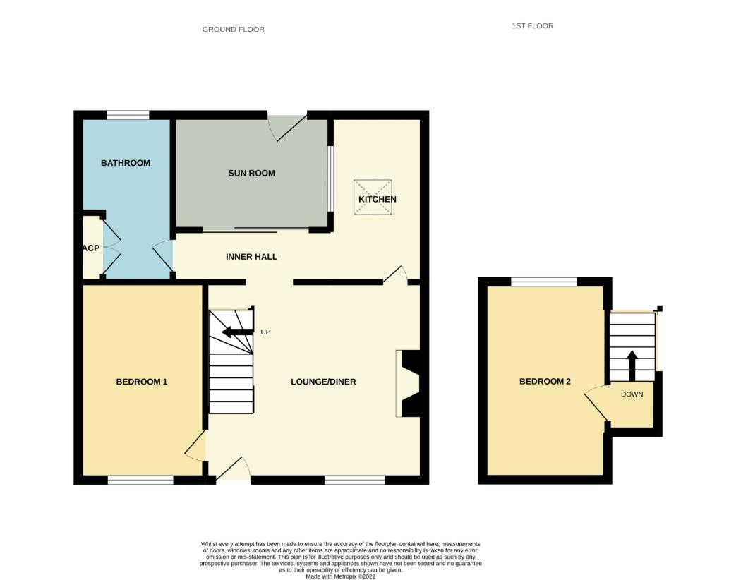 2 bedroom property for sale - floorplan