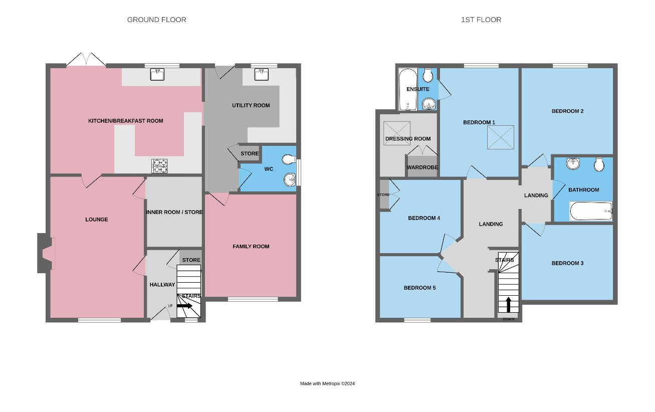 5 bedroom property for sale - floorplan