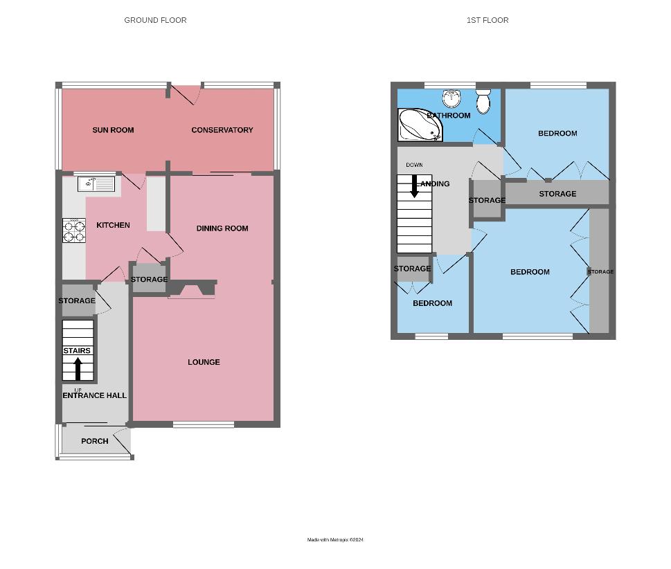 3 bedroom property for sale - floorplan