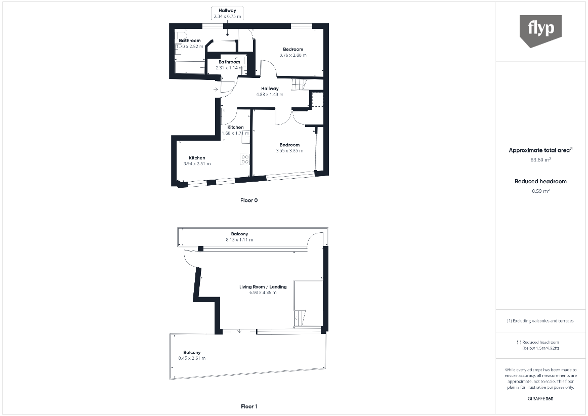 2 bedroom flat for sale - floorplan