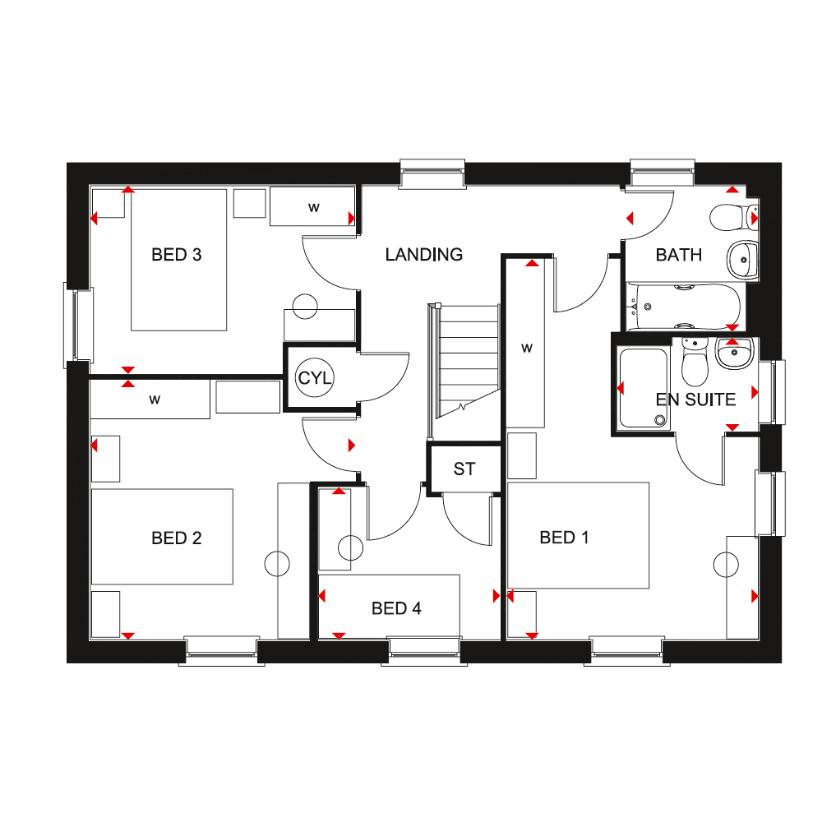 4 bedroom detached house for sale - floorplan