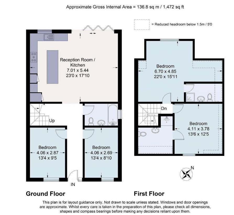 4 bedroom semi-detached house for sale - floorplan