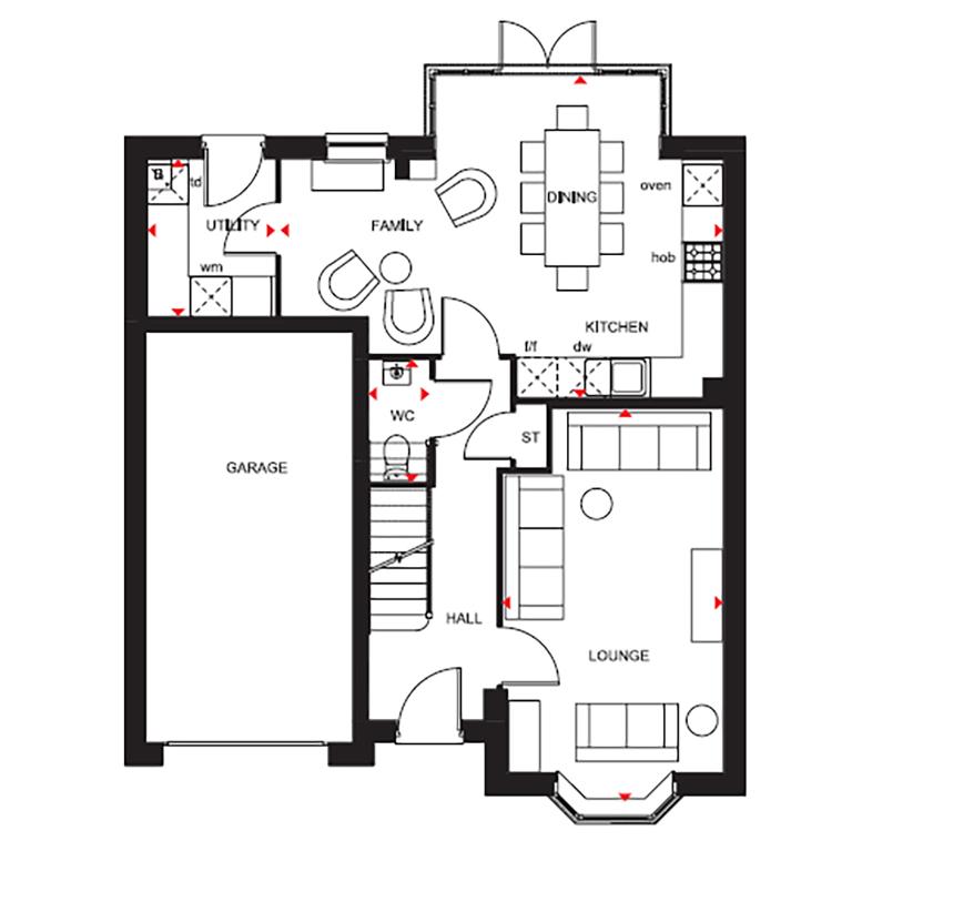 4 bedroom detached house for sale - floorplan